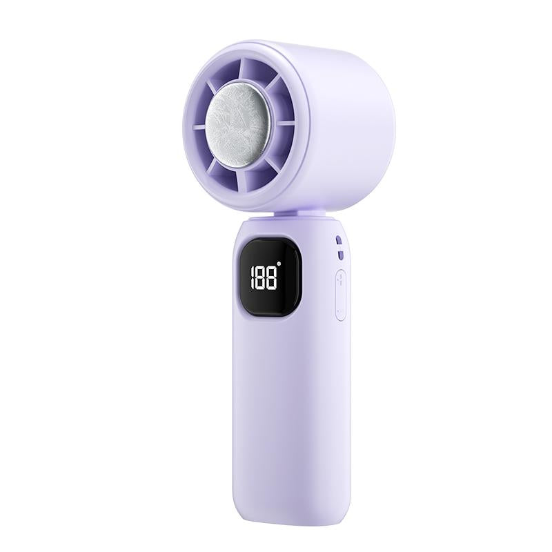 NEW - 3 in 1 Mini Handheld Cooling Fan, 100 Speed Wind Power & Ice Cooling Function, Small Foldable 3-IN-1 Neck/Desk/Hand Fan