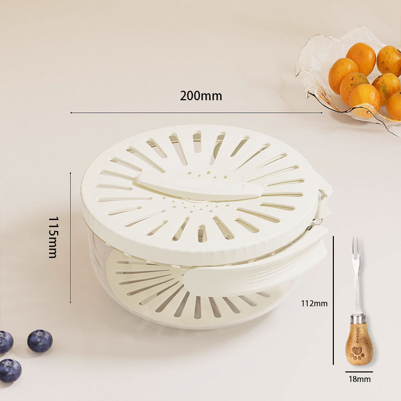 2-in-1 Draining and Preservation Basket: Simplify Washing & Storing