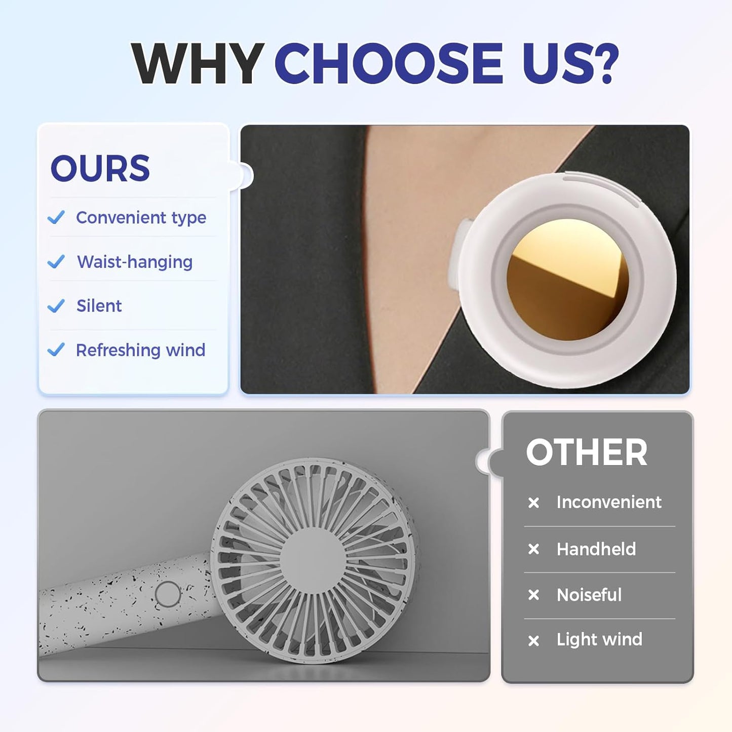 🔥Portable Silent Mini Bladeless Electric Fan