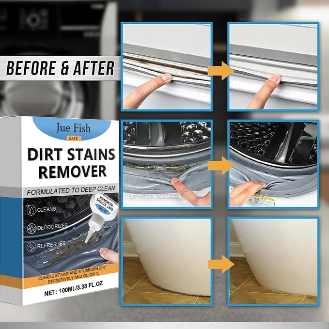 DIRT STAINS REMOVER Gel Cleaner Heavy Duty Stain Cleaner for Front Loader Washing Machine Seal
