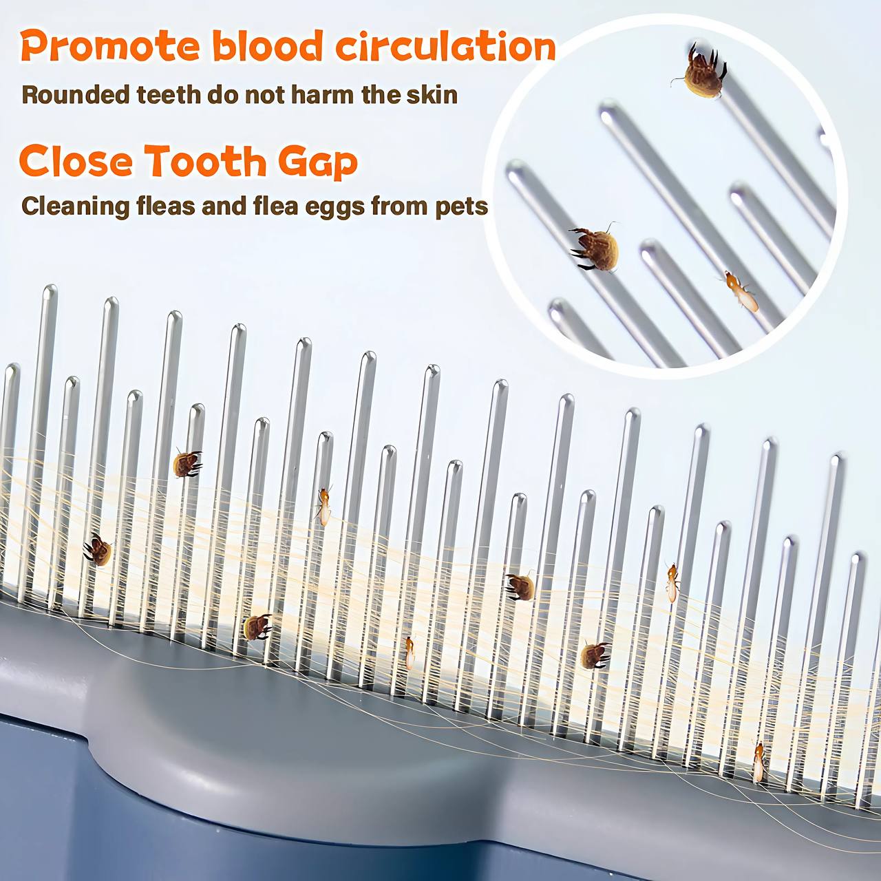 š„Self-cleaning Pet Flea Comb Grooming Brush