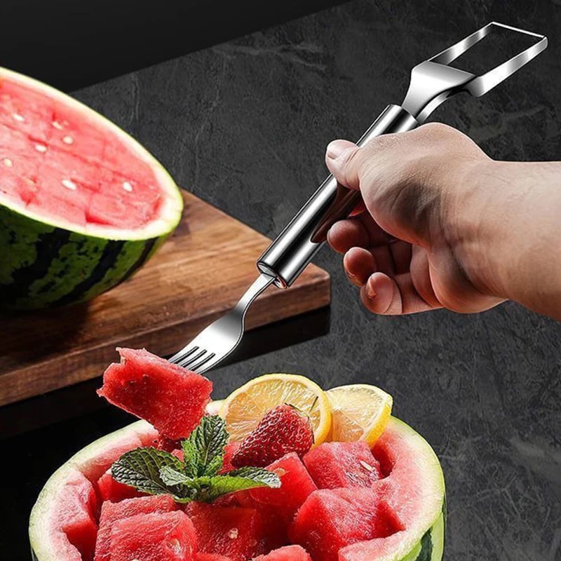 ✨ 2-in-1 Fruit Cutter & Fork – For Quick and Easy Fruit Serving! 🍓