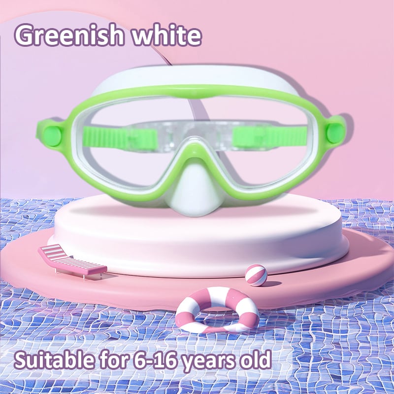 🏊♀️HD children's large frame waterproof and anti-fog swimming goggles🥽