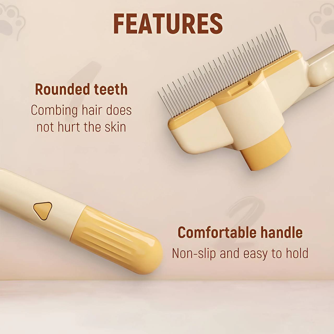 š„Self-cleaning Pet Flea Comb Grooming Brush