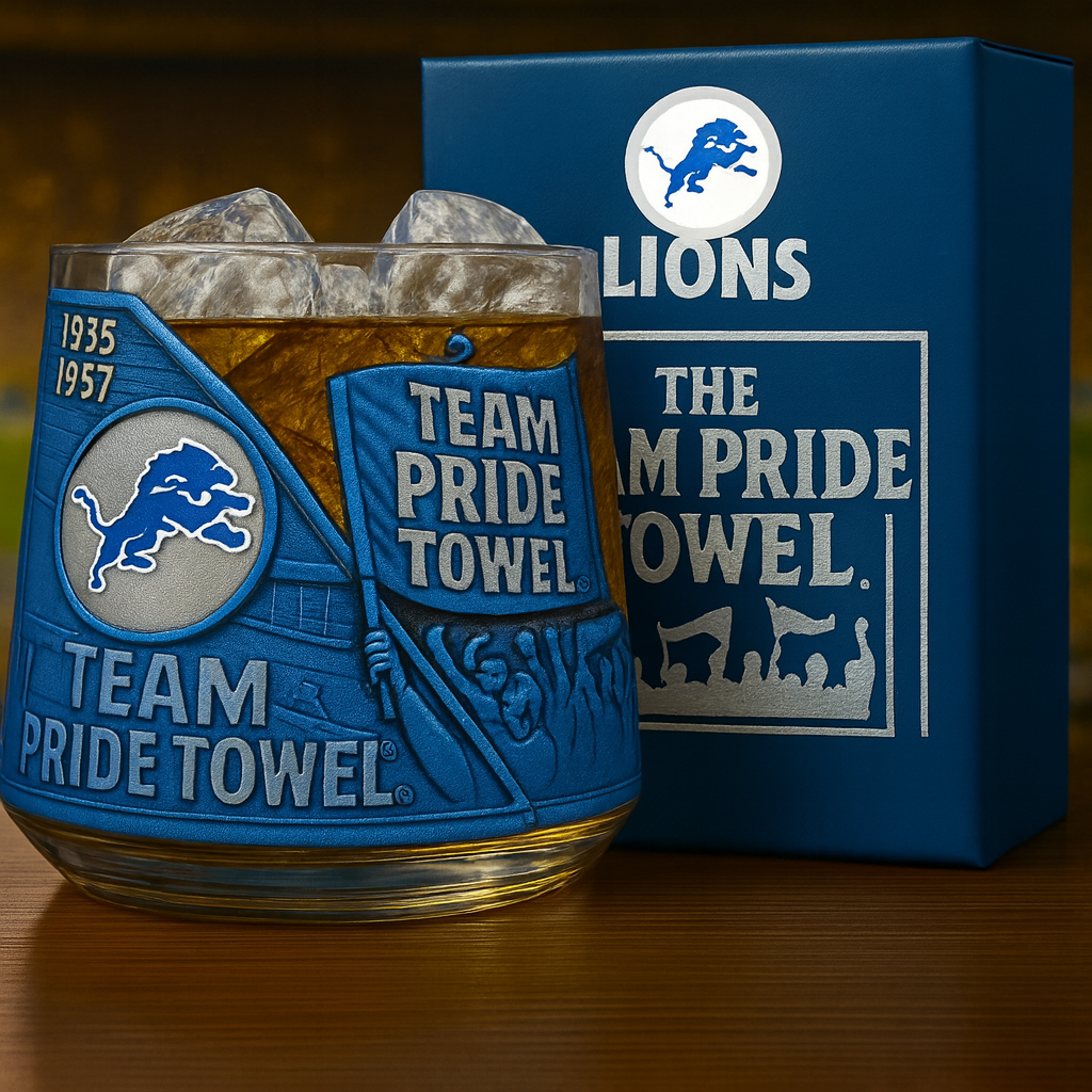 Lions Glory Whiskey Glass