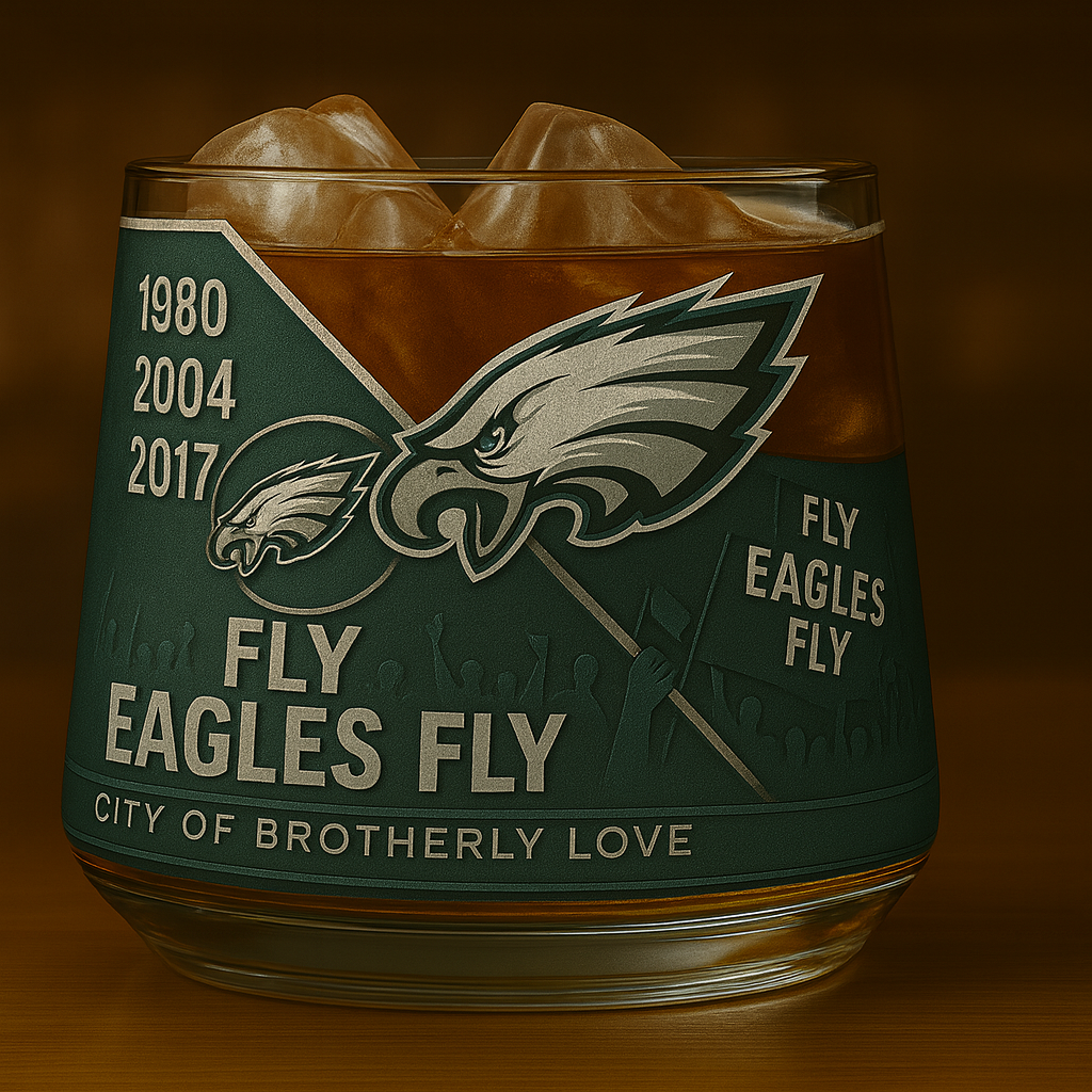 Philadelphia Eagles Whiskey Glass