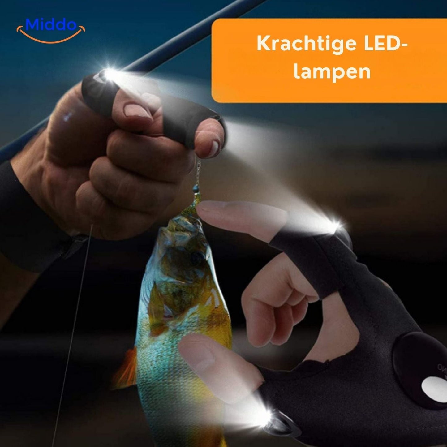 LightGrip™ Handschoenen | LED Verlichting voor Nachtlopen, Fietsen en vissen!