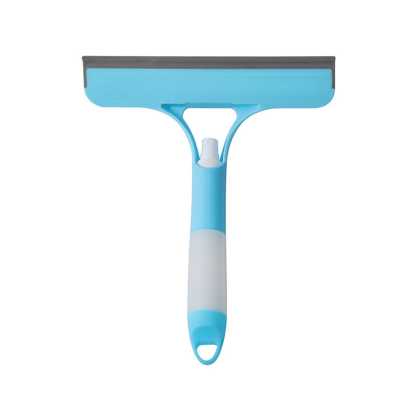 3 in 1 Window Cleaning Scraper, Squeegee and Scrubber with Spray, Multifunctional Household Cleaning Tool, Car Windshield Cleaner,Lightweight Silicone Microfiber Wipe