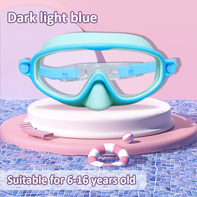 🏊♀️HD children's large frame waterproof and anti-fog swimming goggles🥽