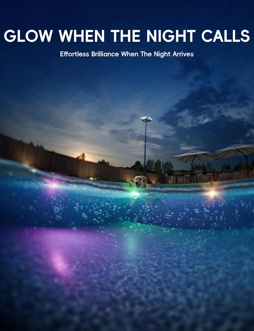 Poolside Solar light, Solar Light for Swimming Pool✨