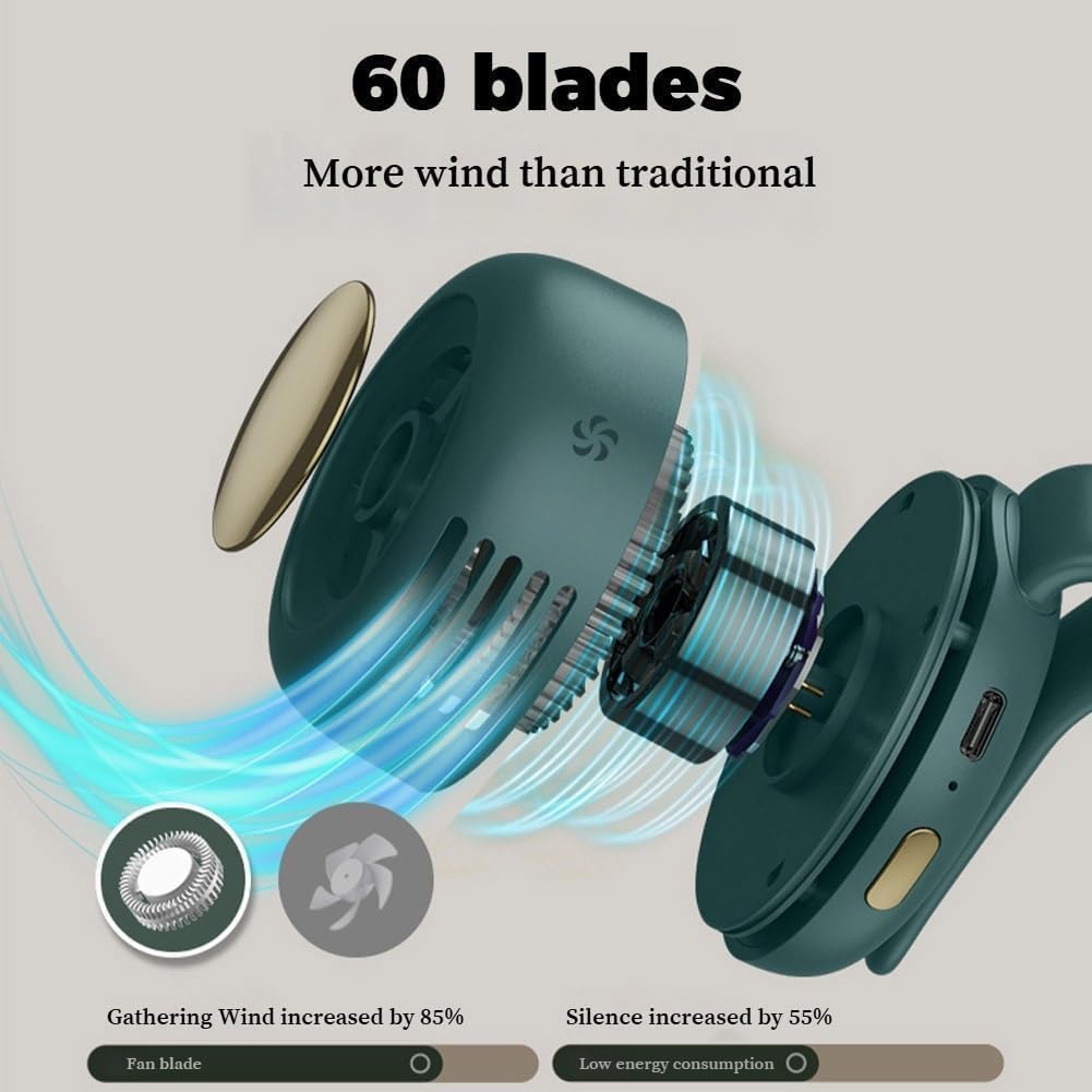 🔥Portable Silent Mini Bladeless Electric Fan