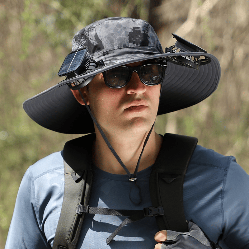 2025 New Ultralight Solar Fan Sun Hat – Lighter Than a Baseball!⚾(Only 11oz)