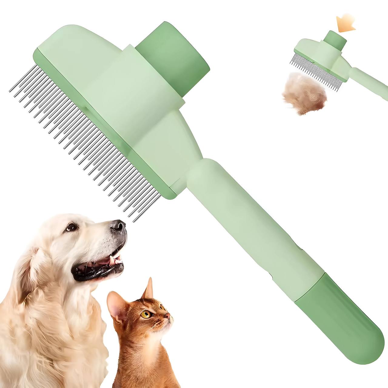 š„Self-cleaning Pet Flea Comb Grooming Brush