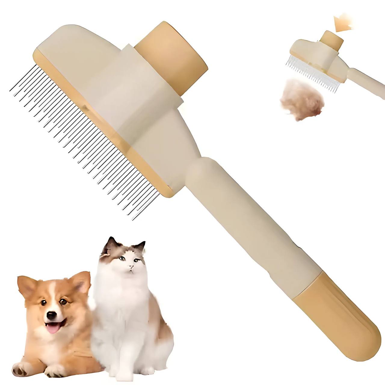 š„Self-cleaning Pet Flea Comb Grooming Brush