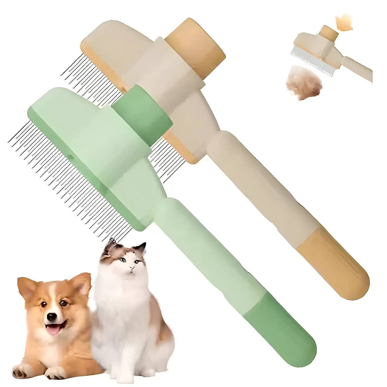 š„Self-cleaning Pet Flea Comb Grooming Brush