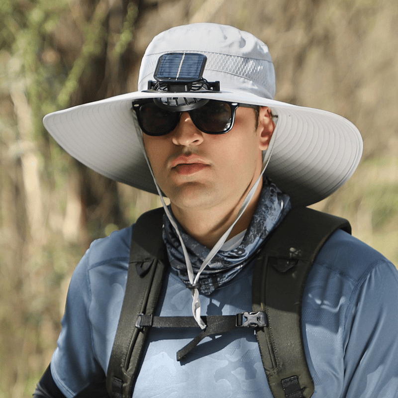 2025 New Ultralight Solar Fan Sun Hat – Lighter Than a Baseball!⚾(Only 11oz)