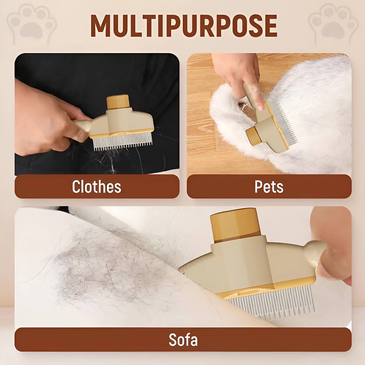🔥Self-cleaning Pet Flea Comb Grooming Brush