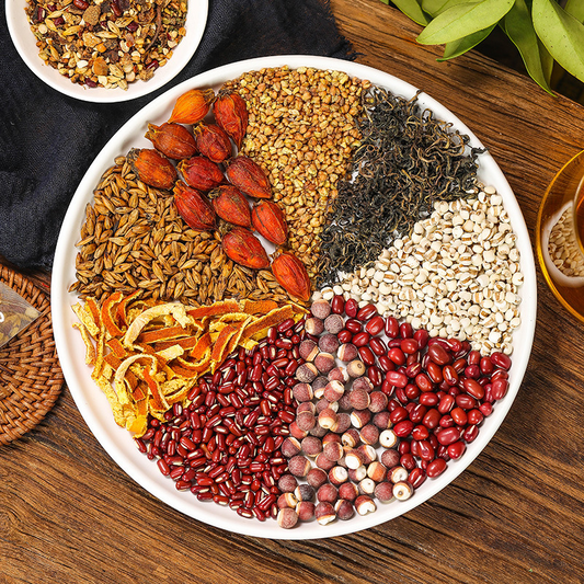 Red Bean Barley Tea Coix seed Gorgon fruit Diuresis  Eliminate swelling Tonic blood Gree Strengthen  spleen and stomach Health Tea