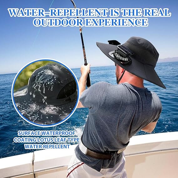 2025 New Ultralight Solar Fan Sun Hat – Lighter Than a Baseball!⚾(Only 11oz)