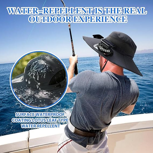 2025 New Ultralight Solar Fan Sun Hat – Lighter Than a Baseball!⚾(Only 11oz)