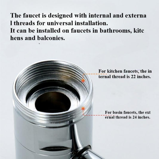 🚰 Upgrade Your Washing Routine✨ TTZZ 1440° Rotatable Faucet Aerator Extension - For Effortless, All-Angle Control!