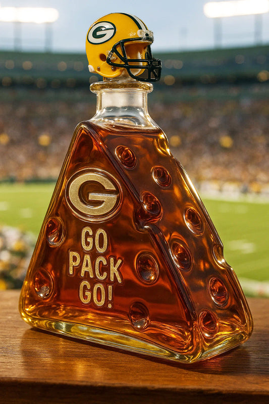 Cheesehead Reserve Green Bay Packers  Whiskey Bottle
