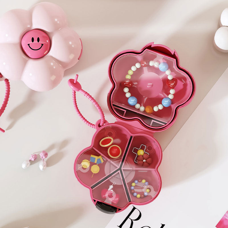 Dopamine Floral Portable Pill Organizer – Travel-Friendly Design