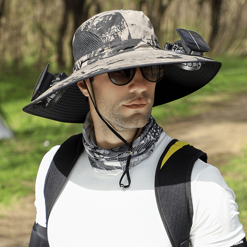 2025 New Ultralight Solar Fan Sun Hat – Lighter Than a Baseball!⚾(Only 11oz)