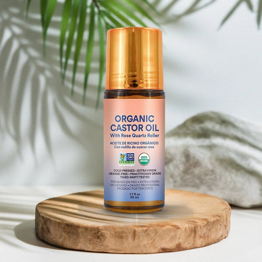 🌱Organic Castor Oil Roll-On – Hydrate Skin, Boost Hair, Ease Tension