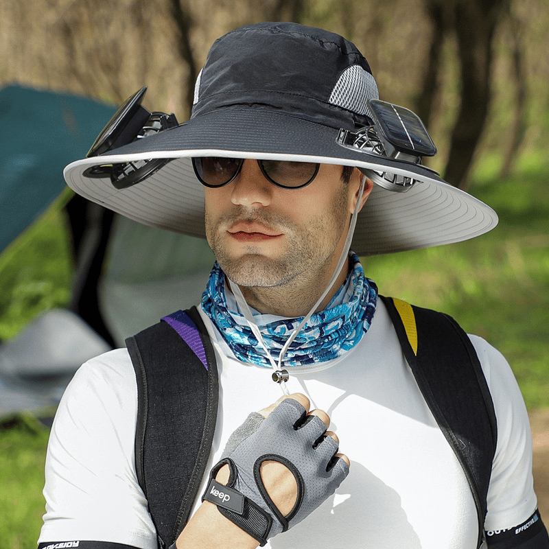 2025 New Ultralight Solar Fan Sun Hat – Lighter Than a Baseball!⚾(Only 11oz)