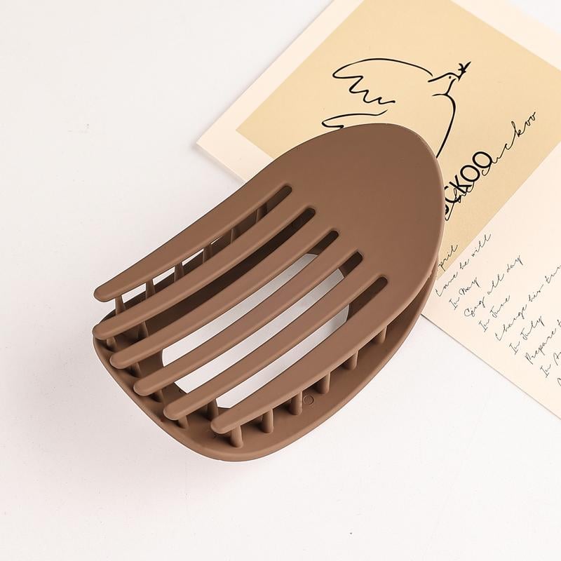 4pcs Solid Color Flat Hair Clips Set – Minimalist Acrylic Barrettes for Women