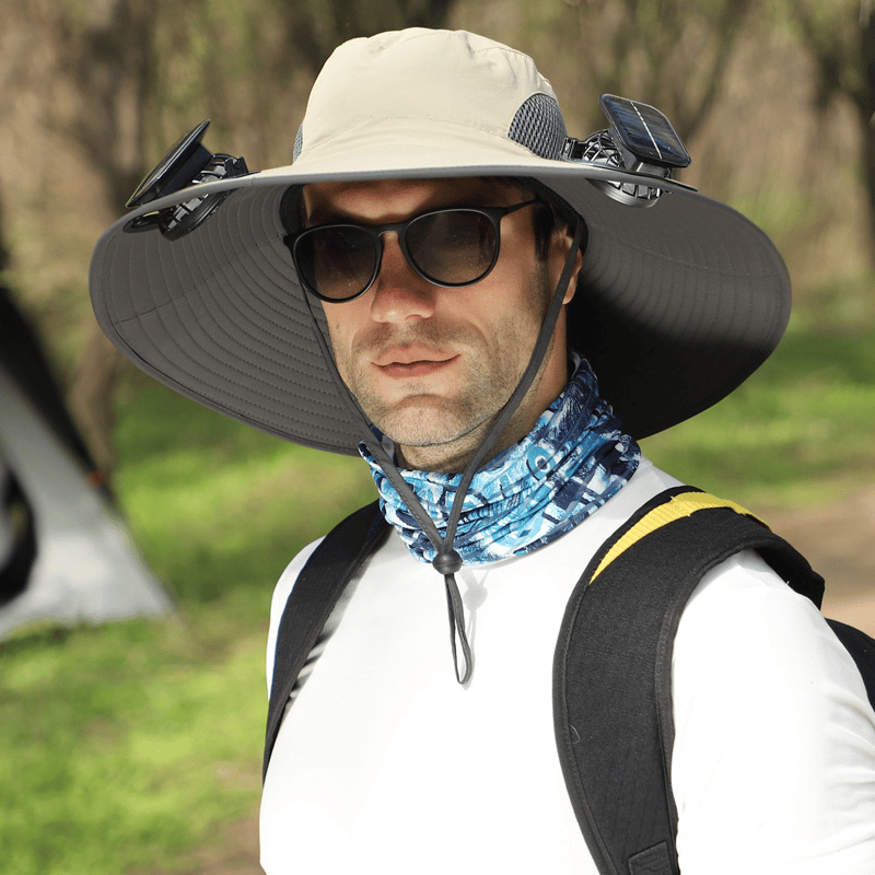 2025 New Ultralight Solar Fan Sun Hat – Lighter Than a Baseball!⚾(Only 11oz)