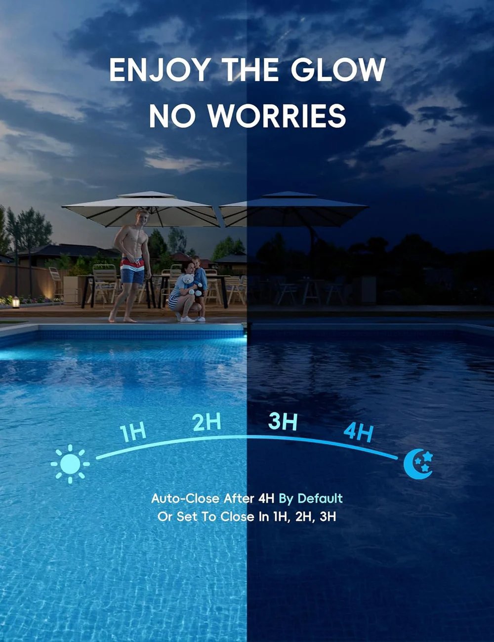 Poolside Solar light, Solar Light for Swimming Pool✨