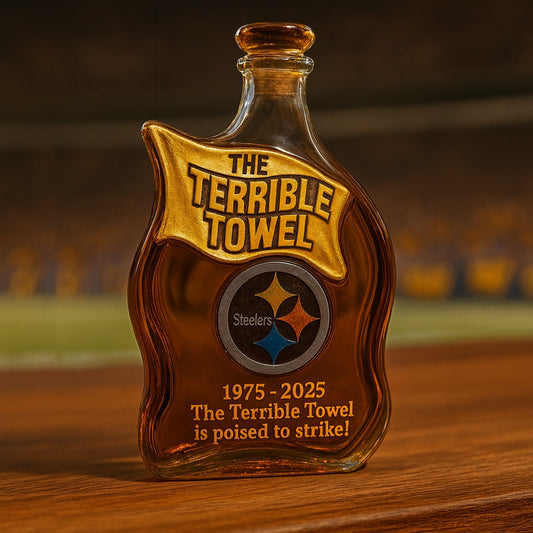 The Terrible Towel 1975 – 2025 Anniversary Whisky Bottle