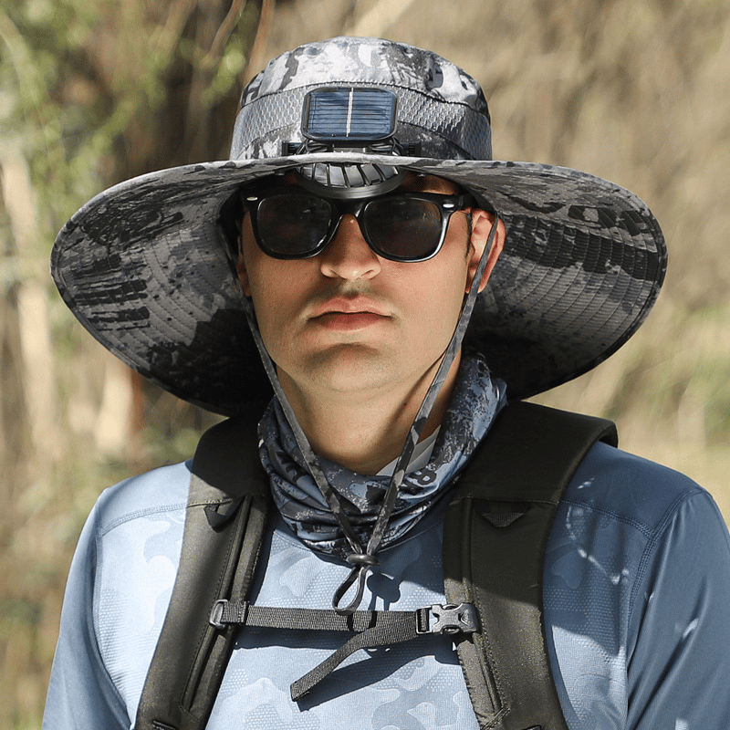 2025 New Ultralight Solar Fan Sun Hat – Lighter Than a Baseball!⚾(Only 11oz)