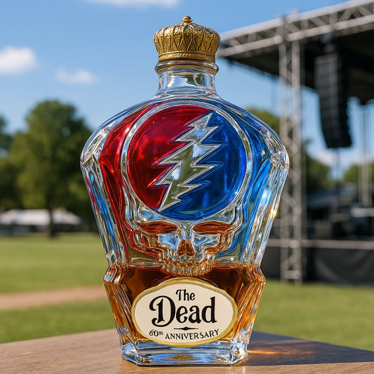 The Dead 60th Anniversary Whiskey Bottle
