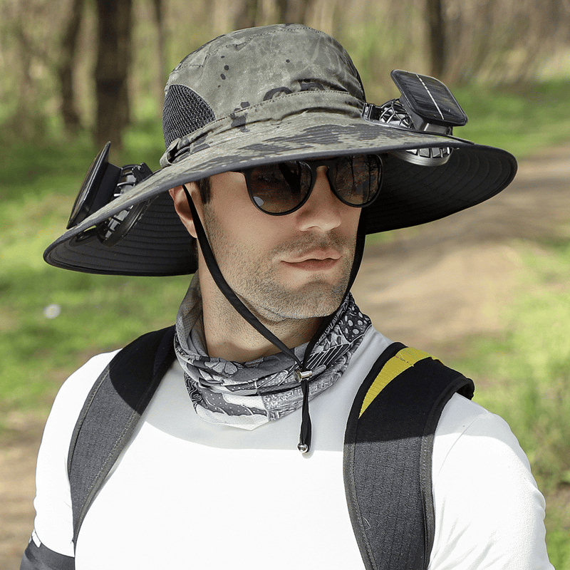 2025 New Ultralight Solar Fan Sun Hat – Lighter Than a Baseball!⚾(Only 11oz)