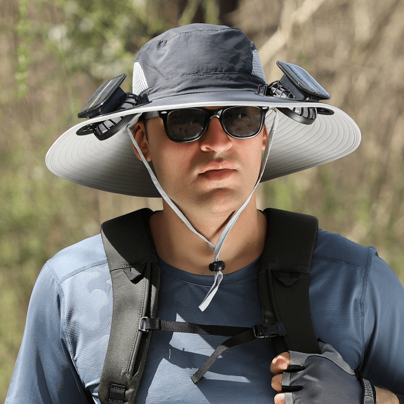 2025 New Ultralight Solar Fan Sun Hat – Lighter Than a Baseball!⚾(Only 11oz)