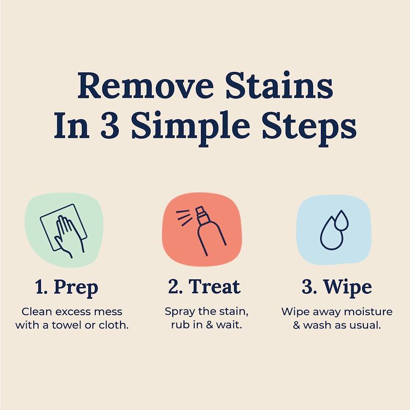 NEW -Stain Treater Spray - Newborn & Baby Essentials - No Dry Cleaning Food, Grease, Coffee Off Laundry, Underwear, Fabric Household