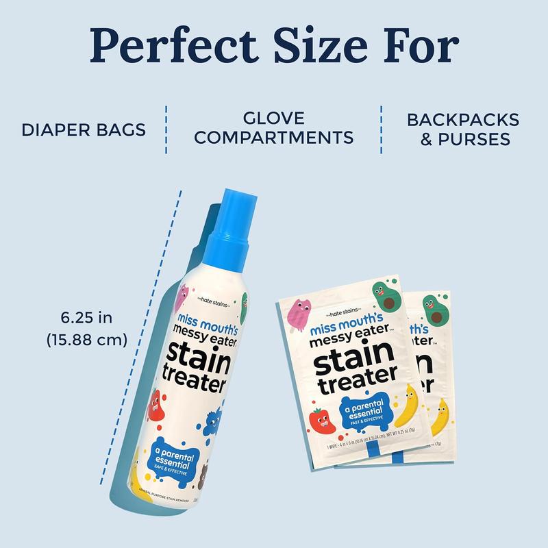 NEW -Stain Treater Spray - Newborn & Baby Essentials - No Dry Cleaning Food, Grease, Coffee Off Laundry, Underwear, Fabric Household